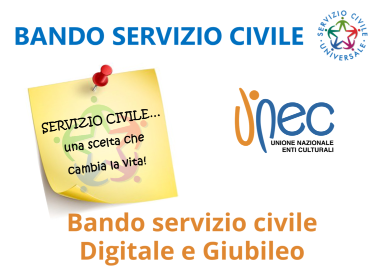 Bando servizio civile Digitale e Giubileo